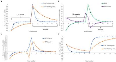 A novel technique for delineating the effect of variation in the learning rate on the neural correlates of reward prediction errors in model-based fMRI